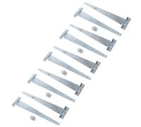 18in / 450mm Heavy Duty T Tee Hinges for Shed + Garden Gates Zinc Plated 6pc
