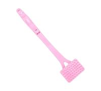 18in Foldable Long-Handle Back Scratcher Massager, Ergonomic Rounded Head with Oversized Comfort Grip, Skin-Friendly Resin-Plastic Portable Relax Tool for Home Travel Pet Grooming