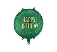 Foil Balloon Happy Birthday Balloon Birthday Children Adults Gift Balloon Golden Lettering Decoration Birthday Balloon Suitable for Helium Green