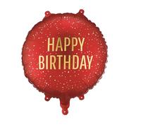 Foil Balloon Happy Birthday Dark Red Balloon Birthday Children Adults Gift Balloon Decoration Birthday Balloon Suitable for Helium