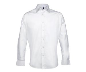 (18in, White) Premier Mens Supreme Poplin Formal Shirt