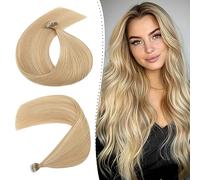 18inch Pre bonded Nano Beads Hair #18P613 Ash Blonde&Bleach Blonde 100% Real Human Straight Nano Ring Hair Extensions 1g/s Remy Hair With Nano Beads Cold Fusion 50 Strands
