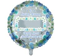 18inch Round Personalised Male Blue Remembrance Balloon