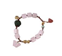 18K Gold High-Grade Ladies Natural Hetian Jade Jasper South Red