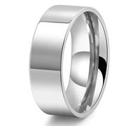 18K Gold Minimalist Ring Set Genderless Jewelry 2 4 6 8 10mm Polished Couple Rings Gift for Anniversary
