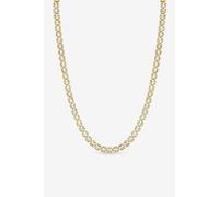 18K Gold Plated and Crystal Tennis Necklace Jon Richard Gold One Size