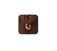18K Gold Plated Chunky Huggie Hoop Earring with Dangle for Women Dainty Cubic Zirconia Dangle Hooping Earring with Charm Small Thick Hoop Earring for Women & Girls Gifts in Gift Bags, 18K gold