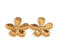 18K Gold Plated Floral Jewelry Set Women Vintage Hair Necklace Bracelet Set Bohemian Jewelry Gift for Her Romantic