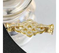 18K Gold Silver Plated Creative Fasteners Connector Closure Clasps Accessories for DIY Needlework Bead Pearl Jewelry Making-Gold_d-As Photo