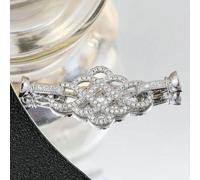 18K Gold Silver Plated Creative Fasteners Connector Closure Clasps Accessories for DIY Needlework Bead Pearl Jewelry Making-White Gold_d-As Photo