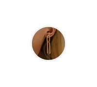 18K Gold Statement Earrings Chunky Gold Earrings for Women Paperclip Chain Link Earrings for Women Lightweight Hypoallergenic Gold Jewelry, Zinc, No Gemstone