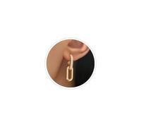 18K Gold Statement Earrings Chunky Gold Earrings for Women Paperclip Chain Link Earrings for Women Lightweight Hypoallergenic Gold Jewelry, Zinc, No Gemstone