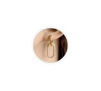 18K Gold Statement Earrings Chunky Gold Earrings for Women Paperclip Chain Link Earrings for Women Lightweight Hypoallergenic Gold Jewelry, Zinc, No Gemstone