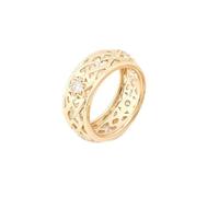 18K Gold Wedding Bands for Him, Promise Ring Moissanite Vintage Hollow Jewelry 750 Yellow Gold Gift for Husband Size U 1/2