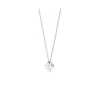 (【18K white Double Heart with Diamond) Enamel heart pure silver S925 thick silver exquisite craftsmanship, a rare and light luxury necklace, a versatile collarbone chain for women