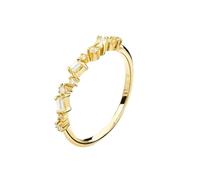 18k Yellow Ring Fine Jewelry Women Party Stone Female