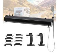 18L/20L/30L Pressurized Water Tank for Camping Shower, Roof-Mounted Roof Rack Water Tank Solar Heating Self-Pressurized Shower Kit for Camping, Overland, Beach,20L