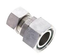 18L & 28L Stainless Steel Straight Cutting Fitting with Swivel 160 bar FKM O-ring Sealing Cone ISO 8434-1