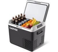 18L Car Fridge Freezer, Portable Camping Fridge with Fast Cooling Compressor & Intelligent Touch Screen, Compressor Car Refrigerator with Multi Power Input, Low Noise Operation for Camping, Campervan