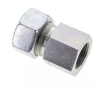 18L & M22x1.5 Zink plated Steel Straight Cutting Fitting with Female Threads 315 bar ISO 8434-1