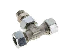 18L & M22x1.5 Zink plated Steel T-Shape Tee Cutting Fitting with Male Threads 315 bar Adjustable ISO 8434-1