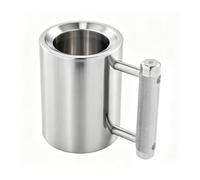 18lb Weighted Stainless Steel Cup, Heavy Duty Fitness Drinkware with Handle | Heavy Stainless Steel Training Cup for Hydration and Everyday Grip Practice