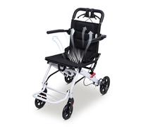 18lbs Lightweight Foldable Wheelchair for Adults and Seniors, Compact Travel Chair with Carry Bag, Portable Narrow Aluminum Frame for Elderly, Small Folding Transport Chair for Traveling