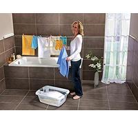 18m 5 Lines Washing Line Retractable Laundry Line Wall Mounted Clothes Airer Clothes Drying Line Heavy Duty Extendable Reel Adjustable Clothes Dryer Line Garden outdoor or indoor