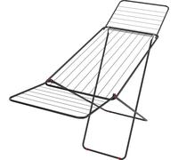 18M Cloth Dryer Rack - Stand Towel Rail Airer Concertina Laundry Washing Winged | Dryer Rail for Indoor and Outdoor Use | Foldable Drying Rack | 22 Bar Clothe Airer - Drying Rack For Laundry Black