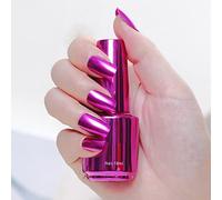 18ml Mirror Nail Polish, Purple Metallic Mirror Nail Polish, Varnishes Shiny Gorgeous Nail Polish for DIY Nail Art Manicure