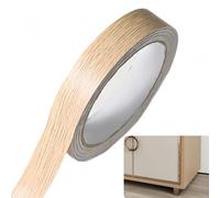 18mm*10m Ginkgo Wood Grain Self-Adhesive Edge Tape for Furniture Banding,Pre-Glued Tape without Ironing,Wood Veneer Edging Strip,Trim Tape for DIY Restoration,Edge Tape for Home Repair Projects