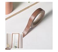 18mm × 10m Melamine Edge Banding, Self-Adhesive Furniture Edging Strips, Worktop Edging Strip, Without Ironing for Furniture Worktop Cabinet Desk Panels Restoration (Golden Teak)