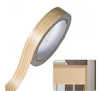 18mm*10m Small-Leaf Poplar Wood Self-Adhesive Edge Tape for Furniture Banding,Pre-Glued Tape without Ironing,Wood Veneer Edging Strip,Trim Tape for DIY Restoration,Edge Tape for Home Repair Projects