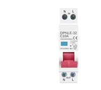 18MM 1P+N 230V 50/60Hz RCBO 6KA Residual Current Differential Automatic Circuit Breaker Over Current Leakage Protection CZAOINCU(10A)