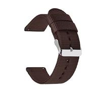 18mm 20mm 22mm 24mm Quick Release Watch Band Nato Canvas Nylon Watch Strap Watch Accessories, Brown, 24mm