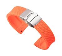 18mm 20mm 22mm 24mm Silicone Strap Band Compatible With Huawei Watch GT 2 Compatible With Samsung Galaxy Active2 Rubber Watchband Bracelet Compatible With Amazfit GTR(Orange,24mm)