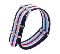 18mm/20mm/22mm Army Sports NATO Strap Fabric Nylon Watchband Buckle Belt Watch Bands Colorful Rainbow, 20mm