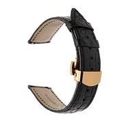 18mm/20mm/22mm Genuine Alligator Watchband Quick Release Genuine Leather Watch Band Steel Butterfly Clasp Watch Strap Wrist Belt Bracelet
