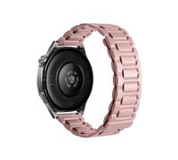 18mm 20mm 22mm Leather Watch Band Fit for Huawei Watch GT5 4 Pro 46mm 41mm/Galaxy 7 6 5 /Amazfit Active 2(Pink,18mm)
