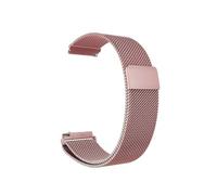 18mm 20mm 22mm Metal Milanese Strap Suitable For Garmin Vivoactive 3 4 4s Venu 2 2s 3s SQ Forerunner 645(Rose Pink,22mm)