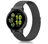 18mm 20mm Metal Band Compatible for Garmin Vivoactive 6/5/4S/3 Watch Bands, Stainless Steel Mesh Strap for Garmin Venu 3S/Venu 2S/Sq Watch Band, Forerunner 55/245/255S/265S Watch Band