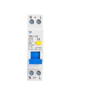 18MM 230V 50/60Hz RCBO 1P+N 6KA Residual Current Differential Automatic Circuit Breaker Over Current Leakage Protection(6A)