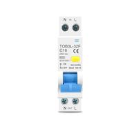 18MM 230V 50/60Hz RCBO 1P+N 6KA Residual current differential automatic Circuit breaker with over current Leakage protection AUOQKQUT(32A)