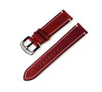 18mm - 24mm Universal Vintage Leather Watch Strap Watch Replacement Straps Quick Release Pins Watch Band, 18mm