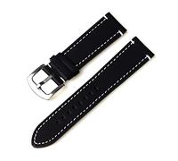 18mm - 24mm Universal Vintage Leather Watch Strap Watch Replacement Straps Quick Release Pins Watch Band, 20mm