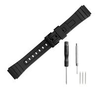 18mm Black Band Compatible with Casio F91W Strap Replacement