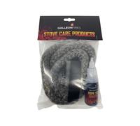 18mm Black Rope for Stove Door, Woodburning Replacement Rope Kit, Black Rope Seal Pack (with Large 50ml Super Seal Glue) 18mm x 2M