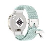 18mm Braided Nylon Band Compatible With Garmin Venu 3S 41mm/Vivoactive 4S/Venu 2S/Vivomove 3S for Women Men, Quick Release Stretchy Strap for Forerunner 255S/Forerunner 265S (Light Mint)