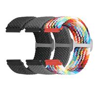 18mm Braided Watch Straps Compatible with Garmin Venu 3S/Venu 2S/Vivoactive 4S/Vivomove 3S/Active S/Forerunner 265(42mm)/Fossil Women's Gen 6 42mm/5E 42mm/Gen 4 Sport Women Men
