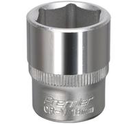 18mm Chrome Vanadium Forged Steel Drive Socket - 3/8" Square Drive Tool